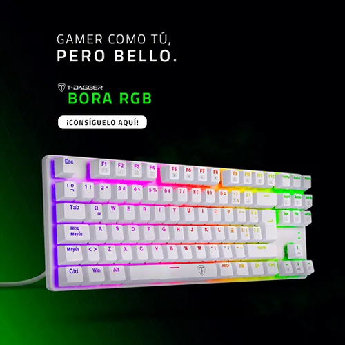 TECLADO T-DAGGER BORA TKG313 MECANICO - Imagen 2