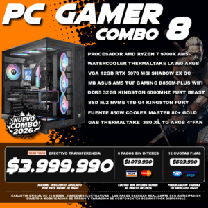 COMBO 8 PC GAMER RYZEN 7 9700X + VGA 5070