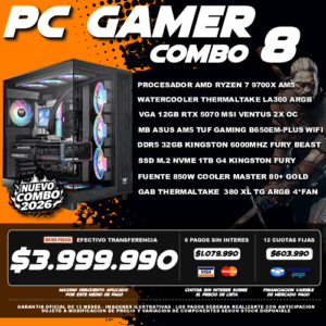 COMBO 8 PC GAMER RYZEN 7 9700X + VGA 5070