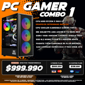 COMBO 1 PC GAMER RYZEN 5 5600GT