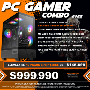 COMBO 1 PC GAMER RYZEN 5 5600GT 2025