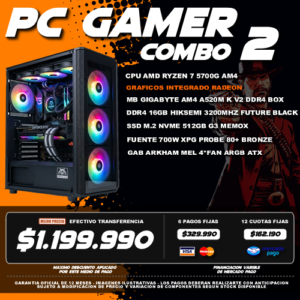COMBO 2 PC GAMER RYZEN 7 5700G