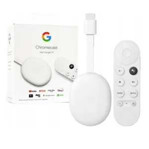 TV CHROMECAST TV HD STREAMING PLAYER SNOW WHITE